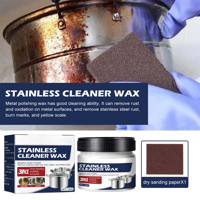 Powerful Steel Cleaning Wax Paste