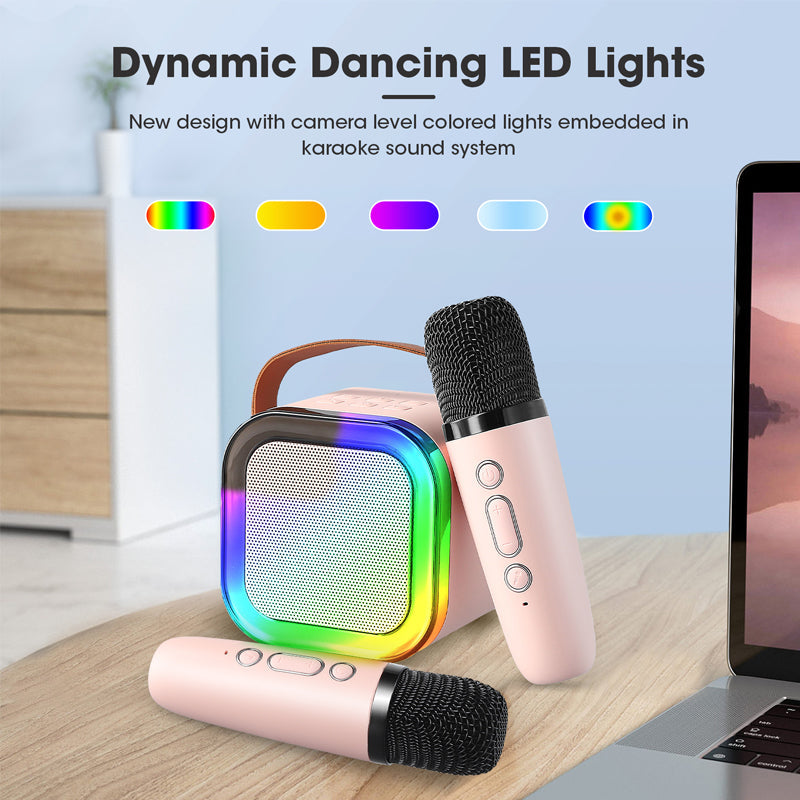 Portable Wireless Karaoke Machine with Microphones