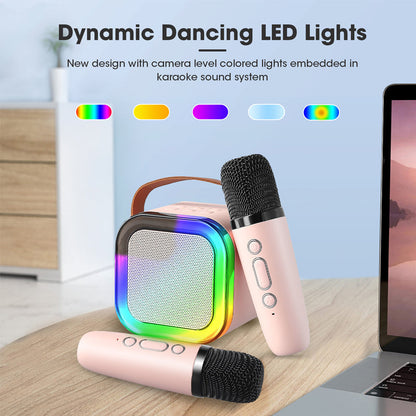 Portable Wireless Karaoke Machine with Microphones
