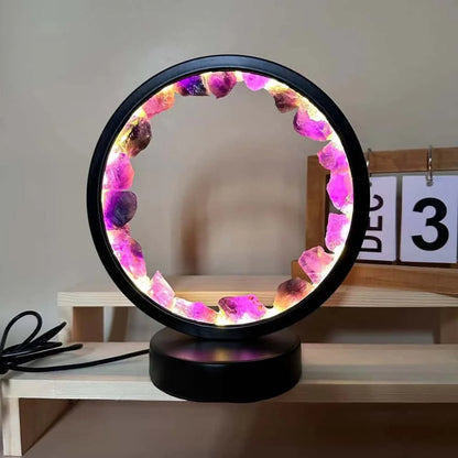Calming Crystal Table Lamp with Soothing Glow