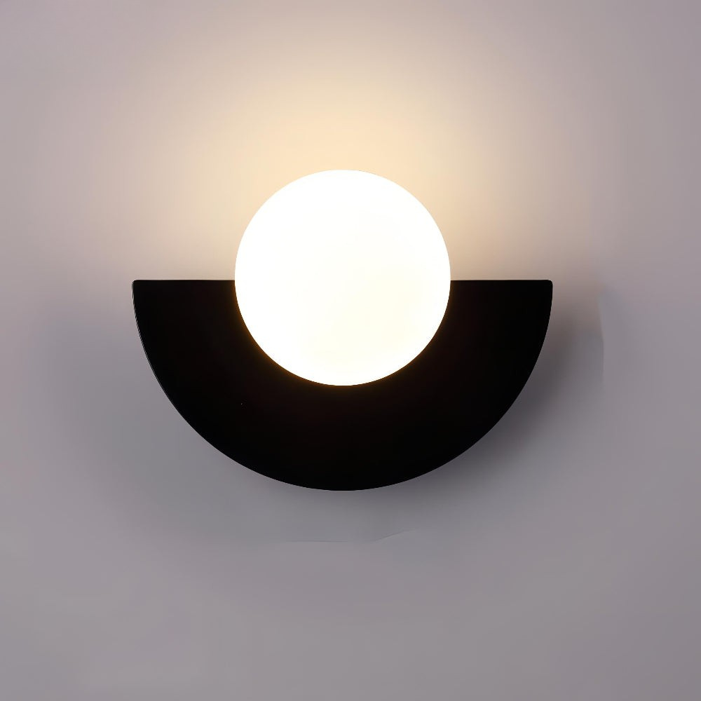Simple LED Half Moon Wall Light