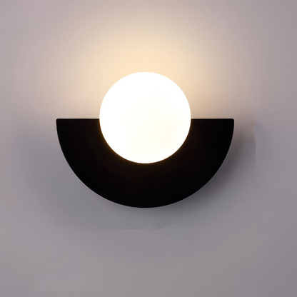 Simple LED Half Moon Wall Light