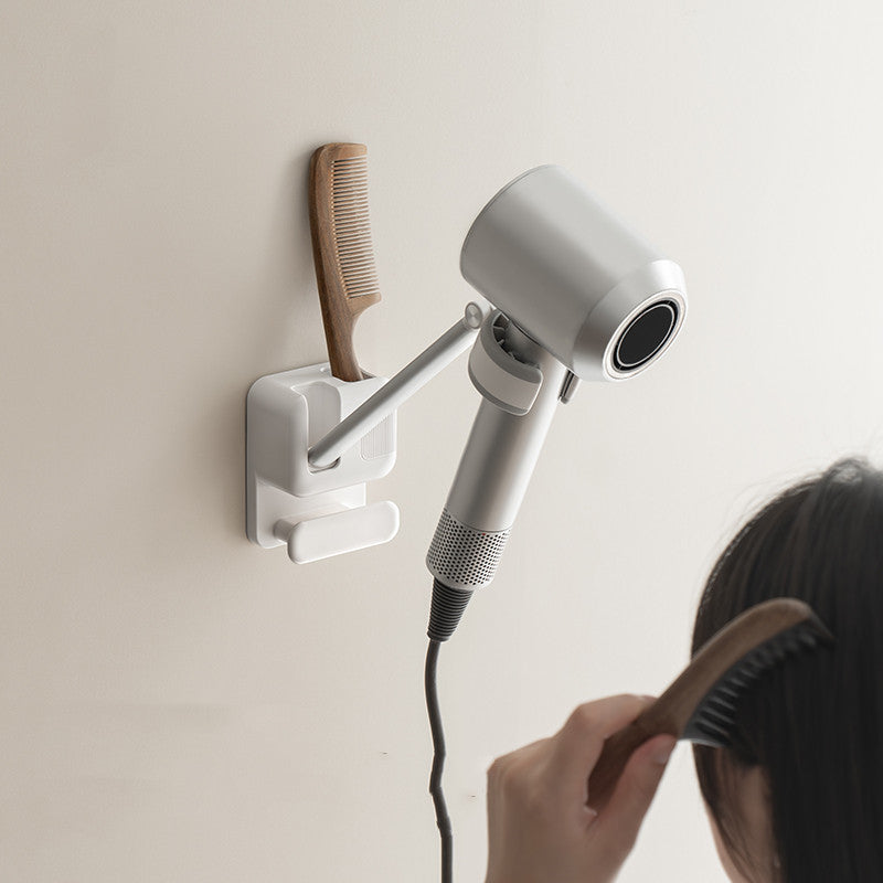 Compact Wall Mount Hair Dryer Holder - Luxicro