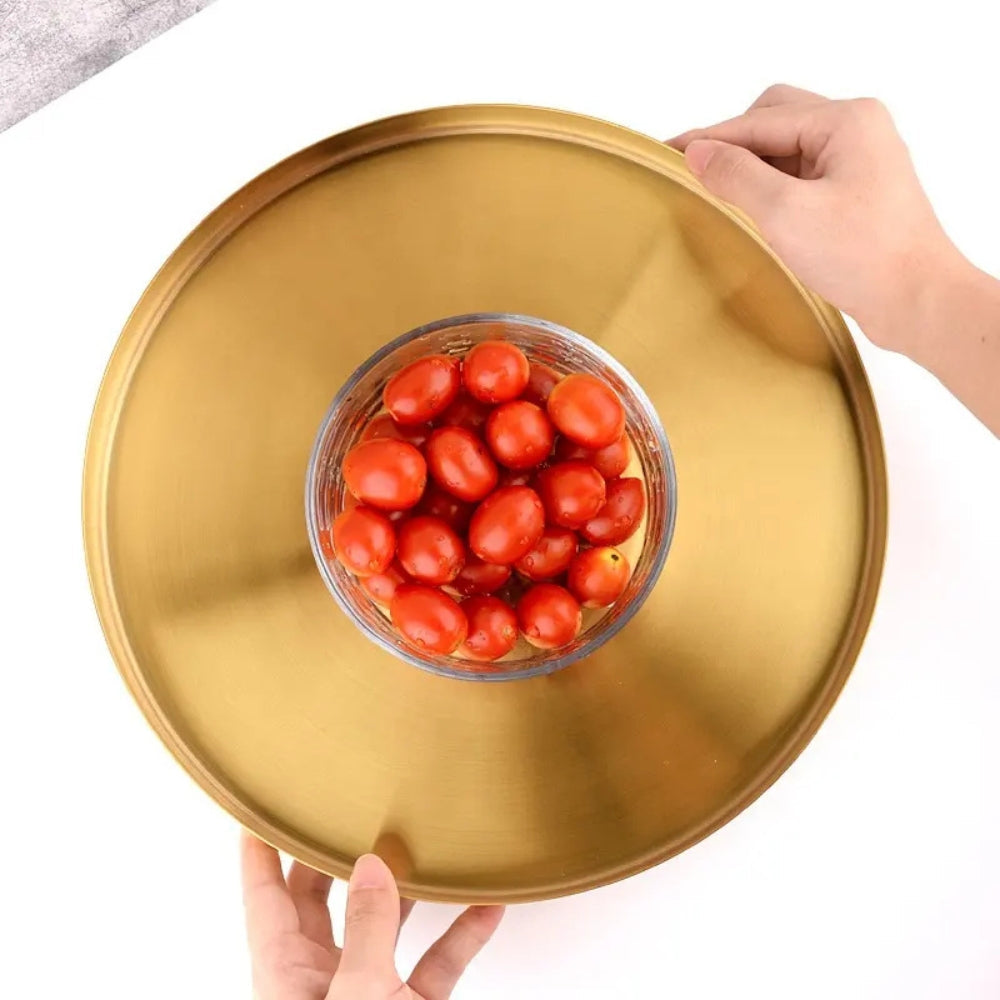 Luxury Metal Serving Tray - Luxicro