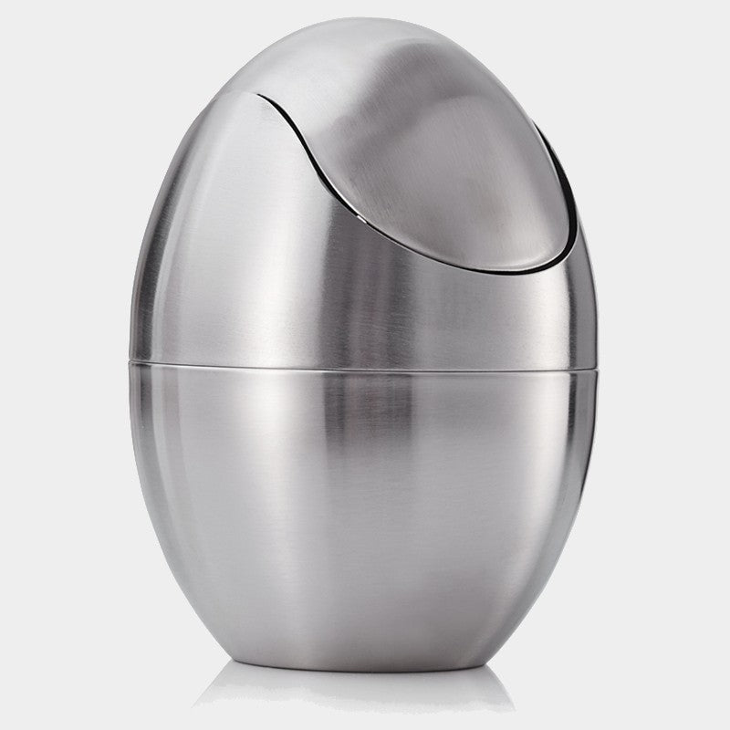 Compact Space Saving Trash Can with Lid - Luxicro