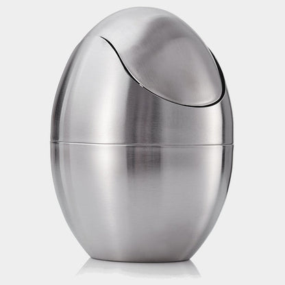 Compact Space Saving Trash Can with Lid - Luxicro
