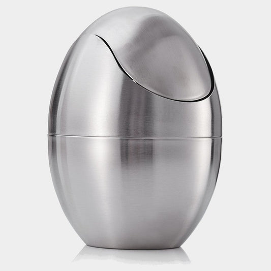 Compact Space Saving Trash Can with Lid - Luxicro