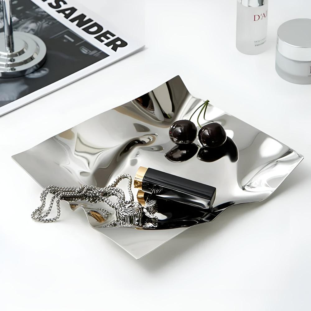Shiny Decorative Serving Tray - Luxicro