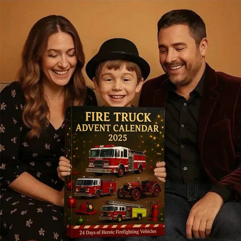 Rescue Fire Truck Christmas Countdown Calendar Set