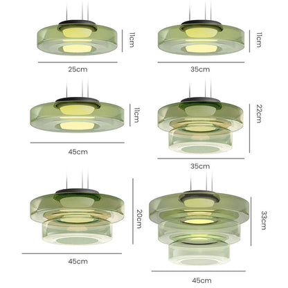 Sleek Glass Pendant Light in Vintage Design