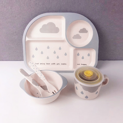 Adorable Baby Feeding Set - Plate, Bowl & Spoon