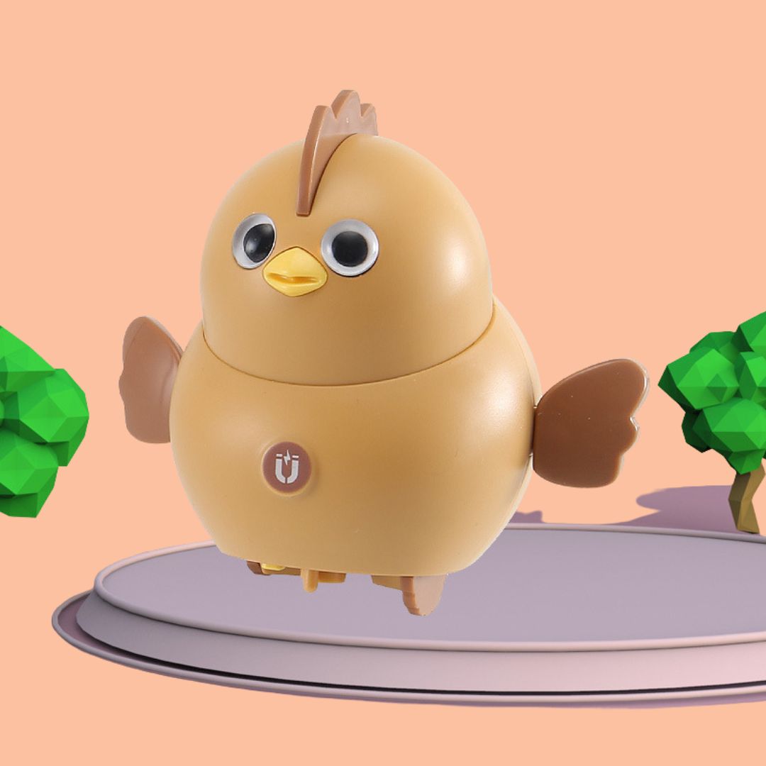 Cute Playful Bouncy Chicken Figure