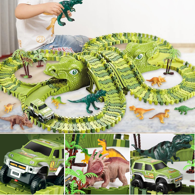 Colorful Toy Train Track Set