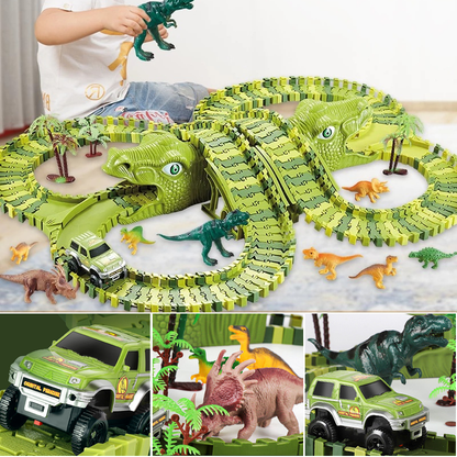 Colorful Toy Train Track Set