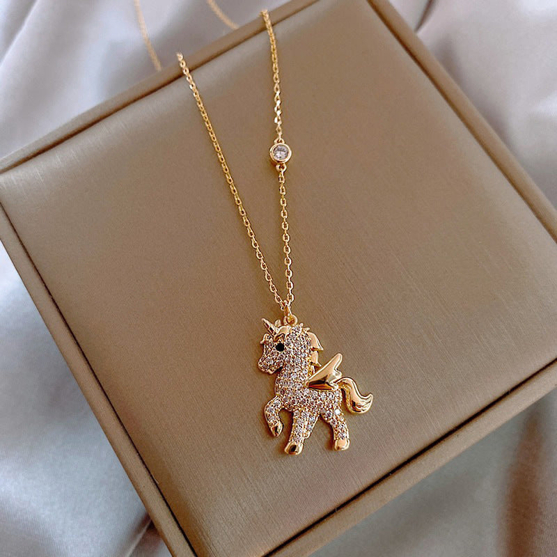 Beautiful Unicorn Pendant Necklace