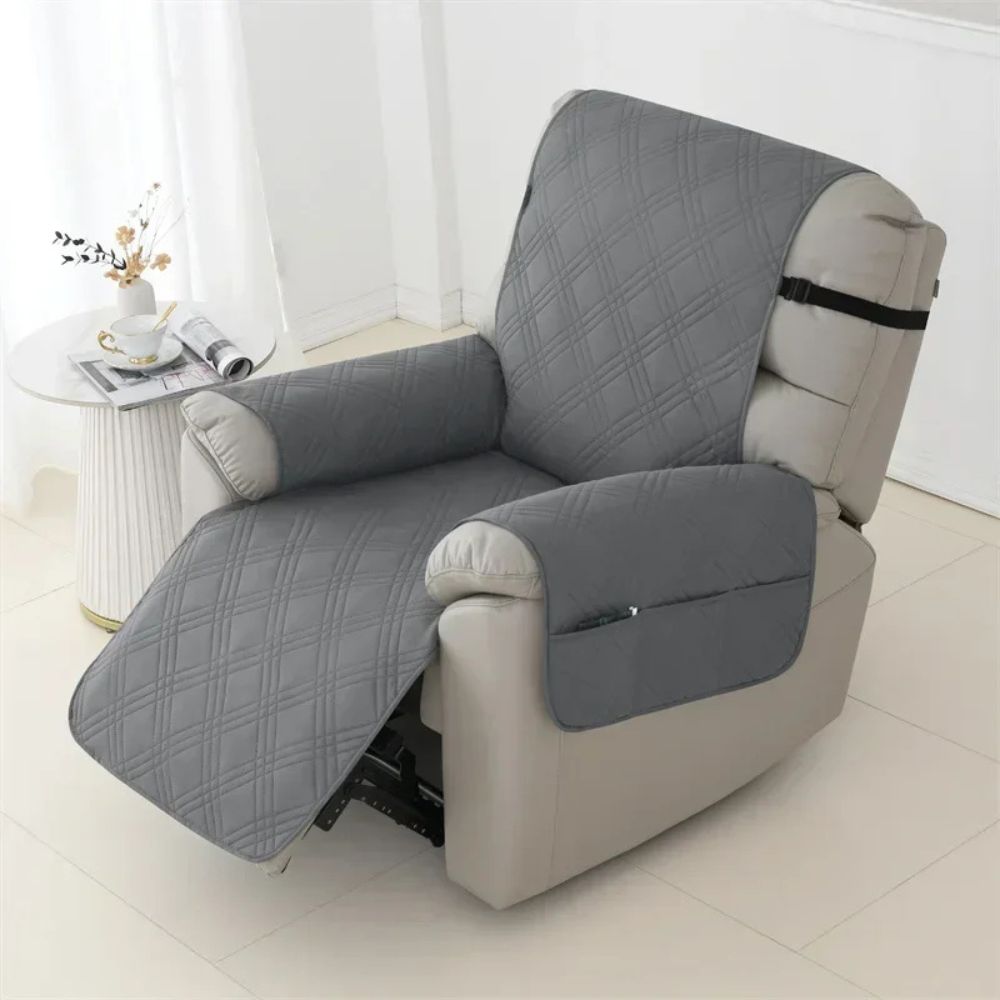 Durable Faux Leather Pet Proof Recliner Slipcover