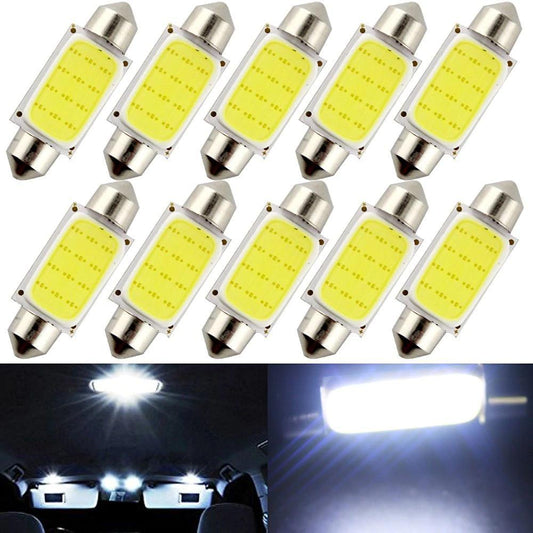 Bright Car Interior Lighting Kit 10 LED Bulbs 12V DC - Luxicro