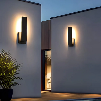Simple LED Exterior Wall Light With Soft Glow - Luxicro