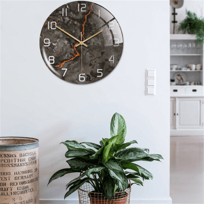 Elegant Silent Marble Wall Clock