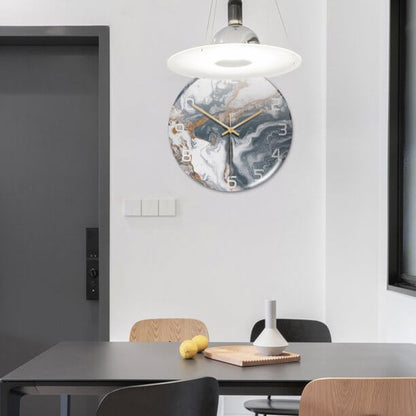 Elegant Silent Marble Wall Clock