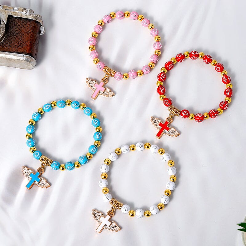 Fashionable Cross Chain Cuff Bracelet