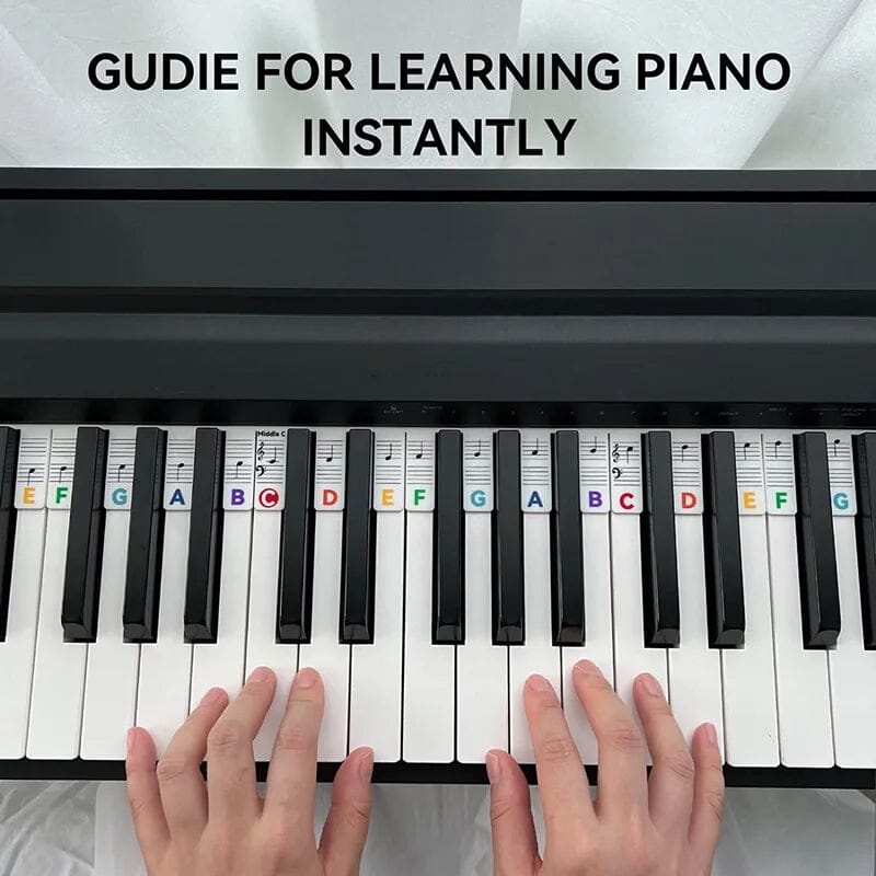 Easy Peel Piano Key Stickers