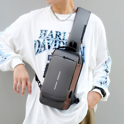 Secure Water Resistant Travel Sling Backpack