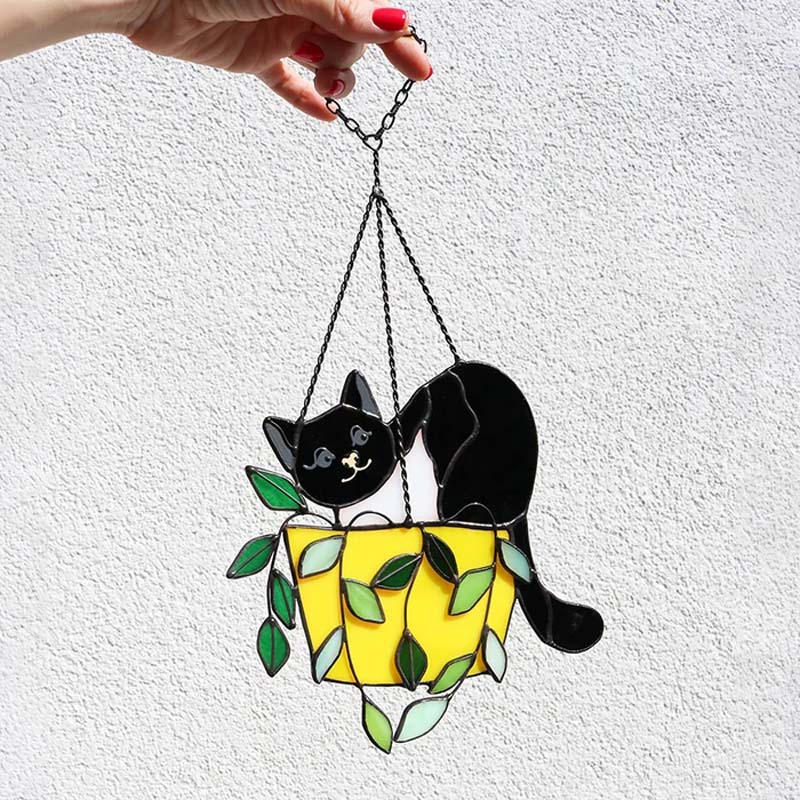 Vibrant Kitty Glass Window Cling