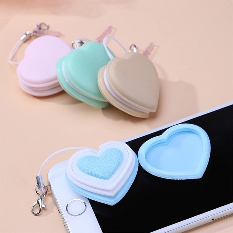 Delicate Heart Shaped Phone Screen Cleaner