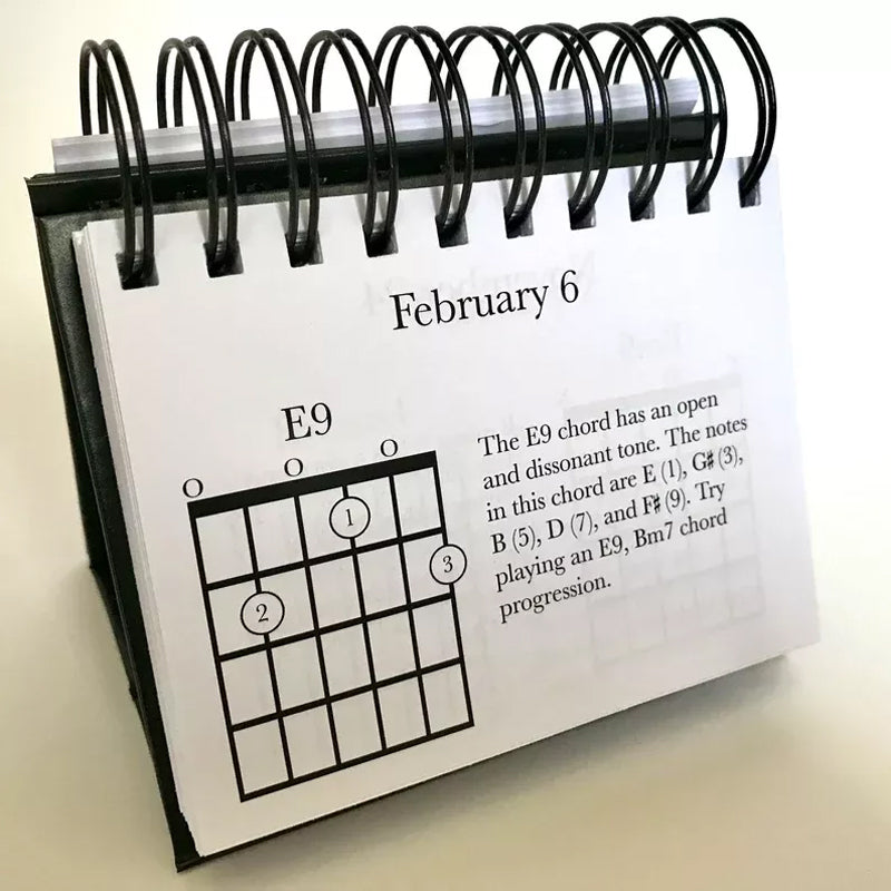 Monthly Music Chord Poster Calendar