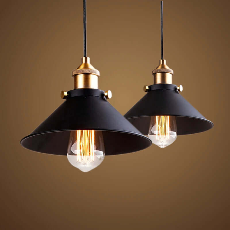 Rustic Metal Drop Pendant Lighting in Retro Look - Luxicro