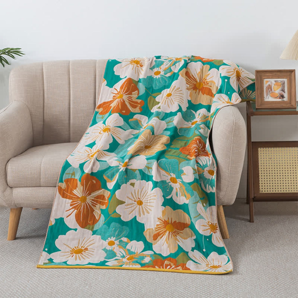 Colorful Floral Soft Bath Towel - Luxicro