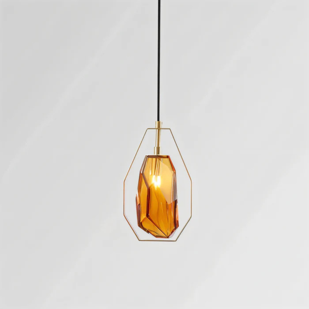 Elegant Clear Hanging Lamp - Luxicro