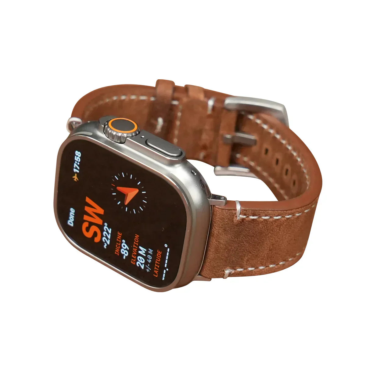 Classic Genuine Leather Apple Watch Strap - Luxicro
