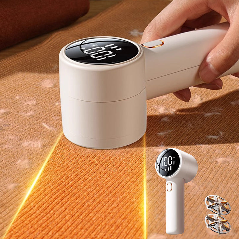 Compact Rechargeable Lint Remover with LED Display
