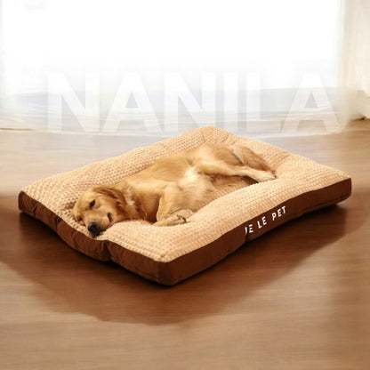 Plush Orthopedic Dog Bed - Durable Foam and Washable Cover