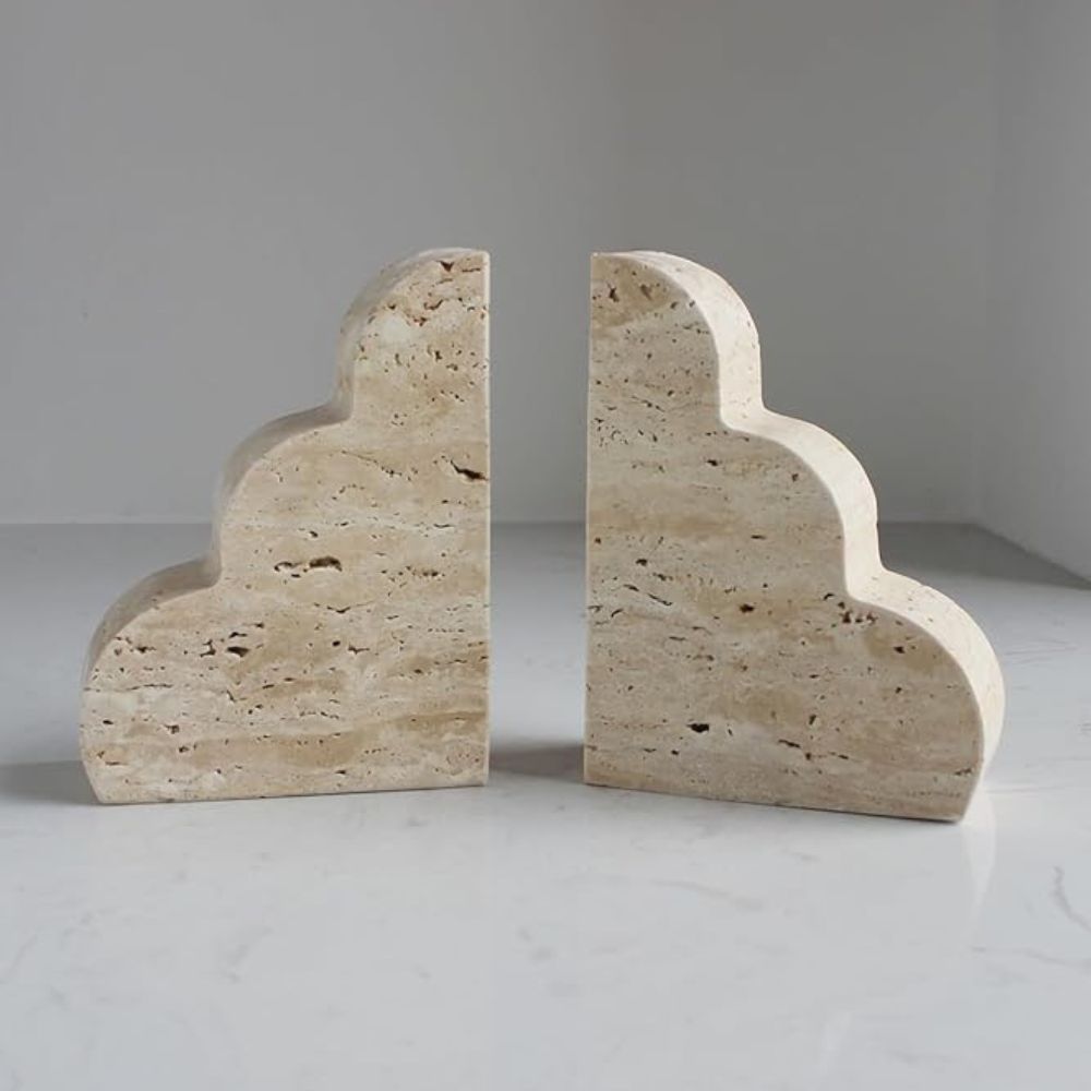 Natural Stone Decorative Bookends - Luxicro