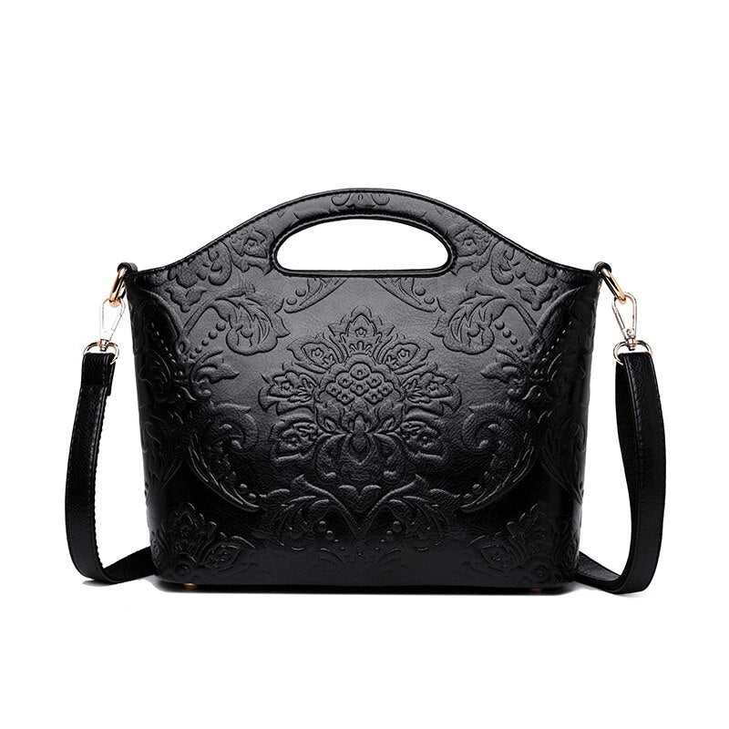 Authentic Classic Real Leather Ladies Handbag - Luxicro