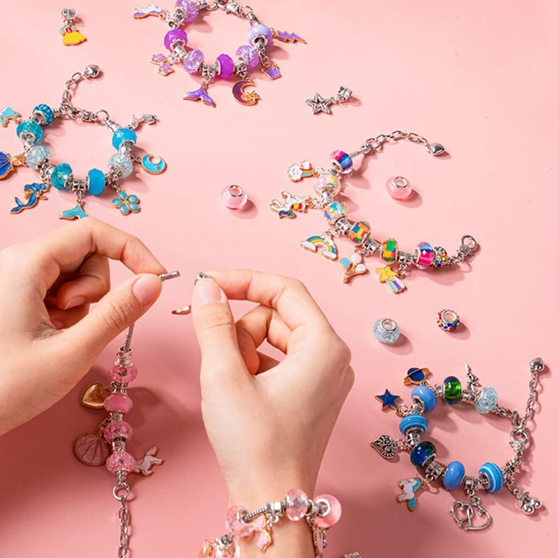 Colorful Kids Beaded Bracelet Set