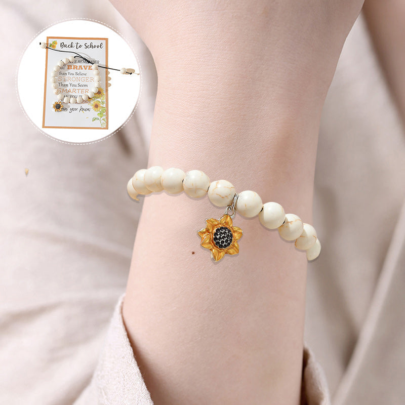 Yellow Flower Back to School Bracelet - Luxicro