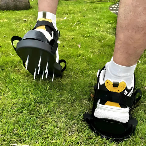 Easily Aerating Lawn Sandals with Adjustable Straps