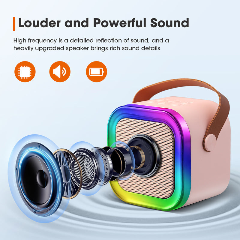 Portable Wireless Karaoke Machine with Microphones