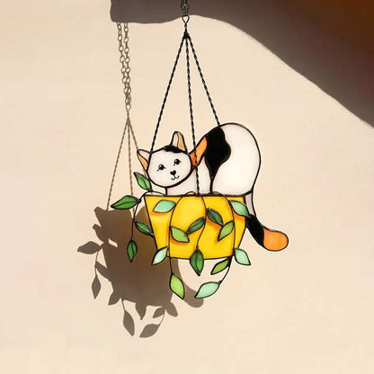 Vibrant Kitty Glass Window Cling
