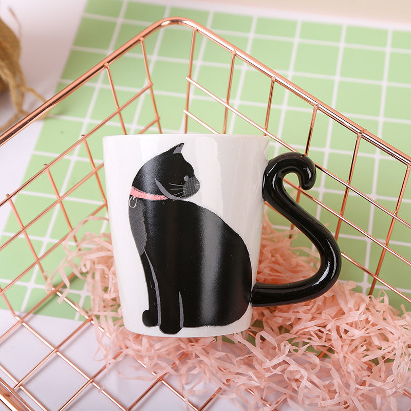 Adorable Black Kitty Good Luck Mug