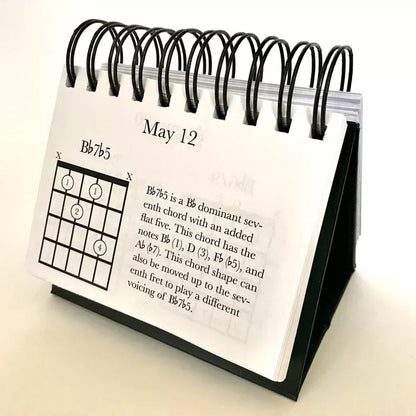Monthly Music Chord Poster Calendar