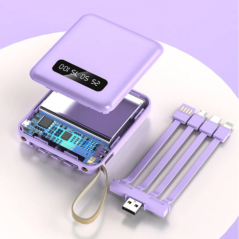 Portable 4-in-1 Quick Charge Power Bank