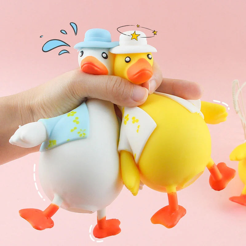 Comical Quacking Rubber Duck Stress Ball