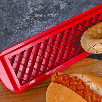Fast Simple Hot Dog Cutter Device