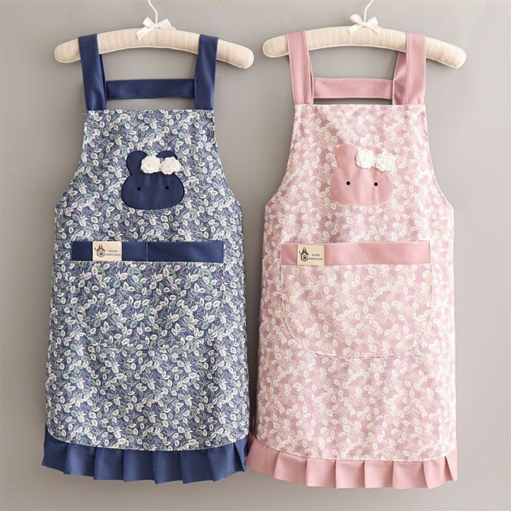 Cute Floral Kitchen Apron - Luxicro