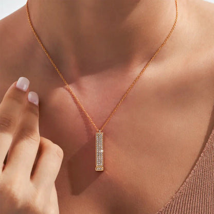 Invisible Message Bar Necklace